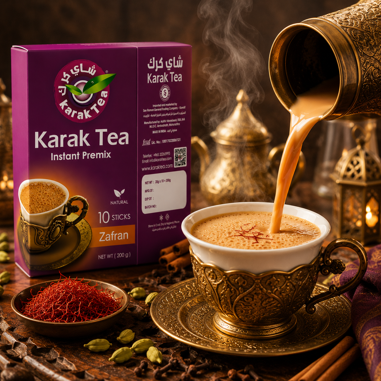 Karak Tea Zafran - 10 Sticks