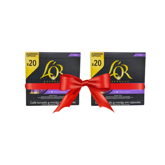 L'OR Aluminium Capsules Espresso Profondo - 20 Capsules - Pack of 2