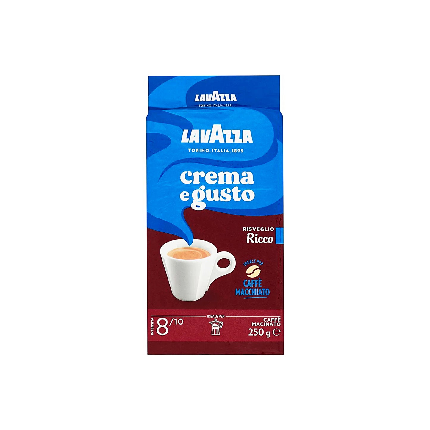 Lavazza  Crema e Gusto Dolce ground coffee -Risveglio Ricco -250 gm