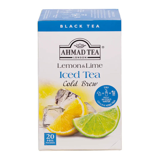 Ahmad Tea Lemon & Lime Cold Brew Iced Black Tea - 20 Foil