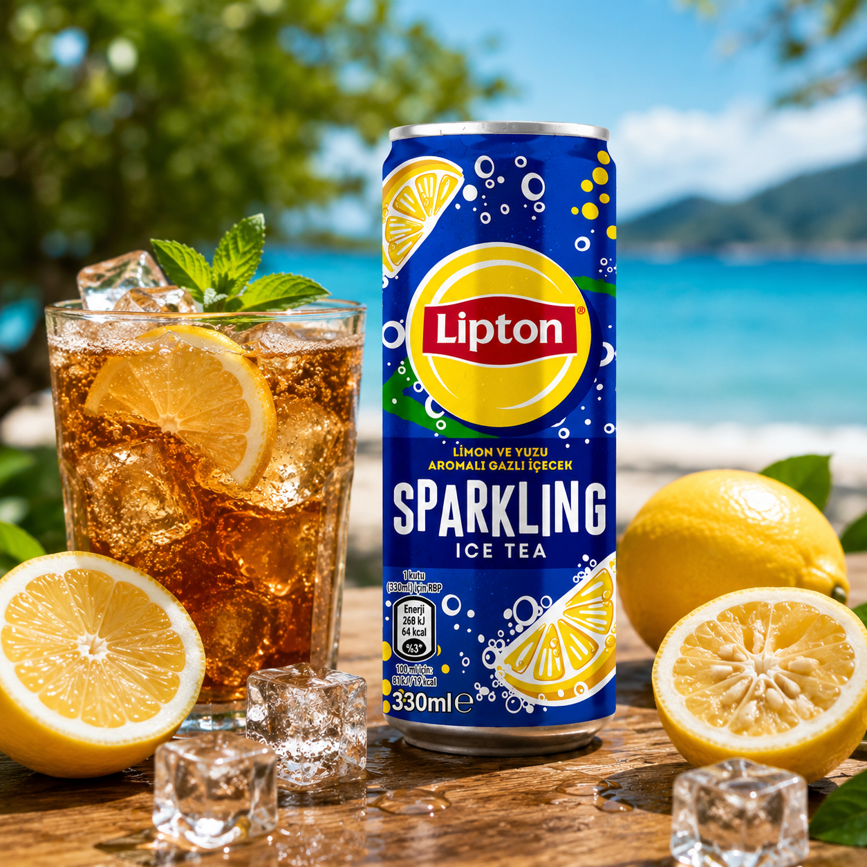 Lipton Sparkling Ice Tea Lemon & Yuzu – 330 ml