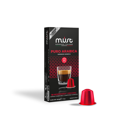 MUST Nespresso Compatible Puro Arabica - 10 Capsules