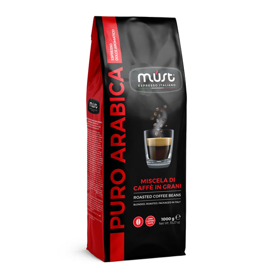 MUST Roasted Coffee Beans Puro Arabica - 1Kg