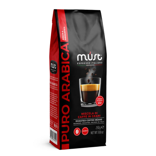 MUST Roasted Coffee Beans Puro Arabica - 250 gm