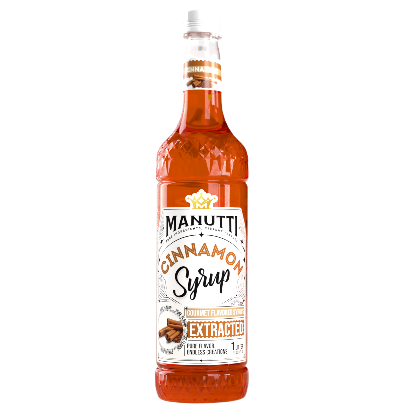 Manutti Cinnamon  Syrup  -  1 L