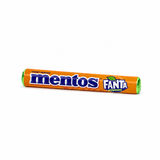 Mentos Fanta Orange Dragees Roll Candy - 37.5 gm