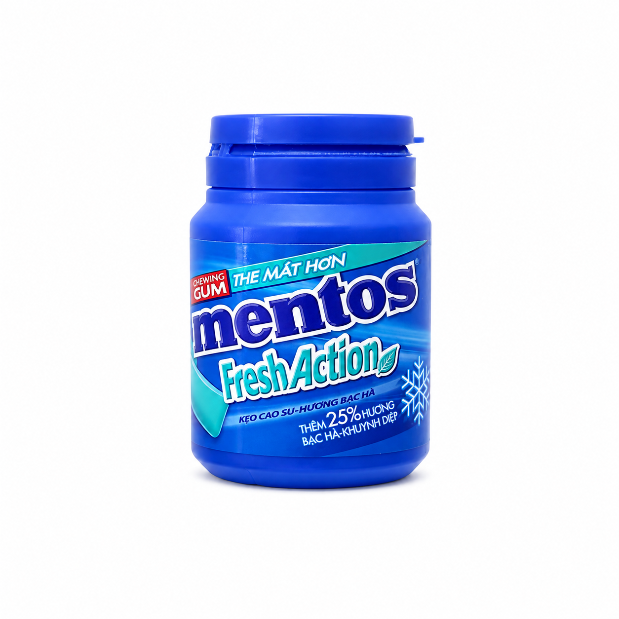 Mentos Fresh Action Chewing Gum Jar -40 Pieces - 56 gm