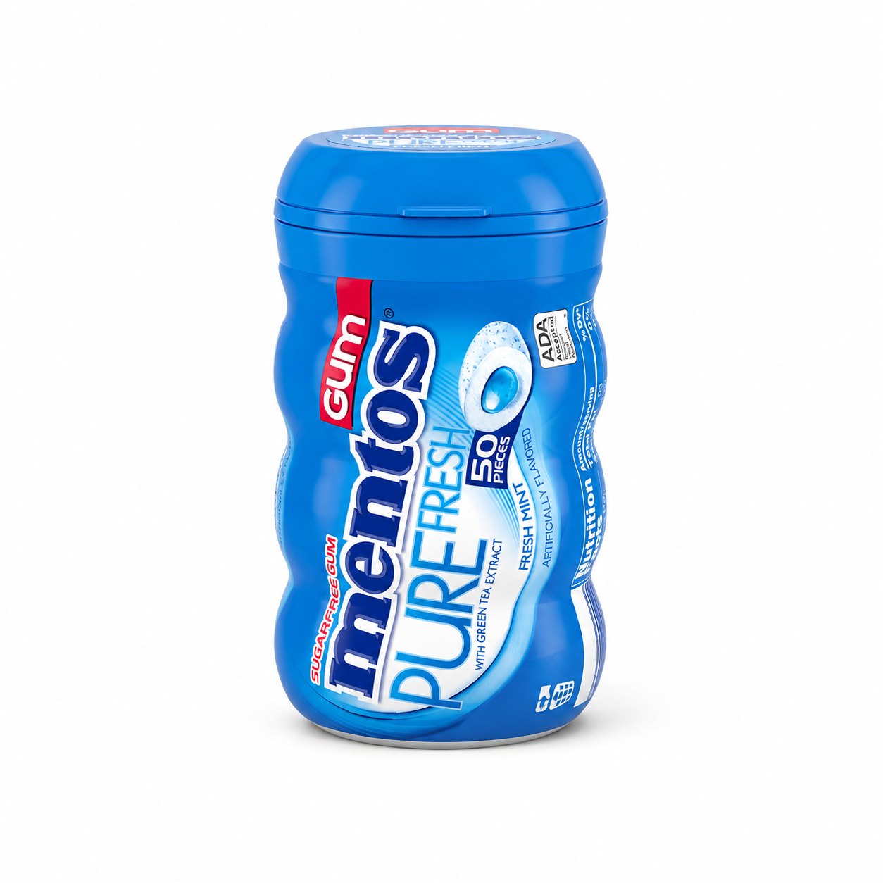 Mentos Pure Fresh Mint Sugar-free Gum - 50 Pieces - 61.2 gm