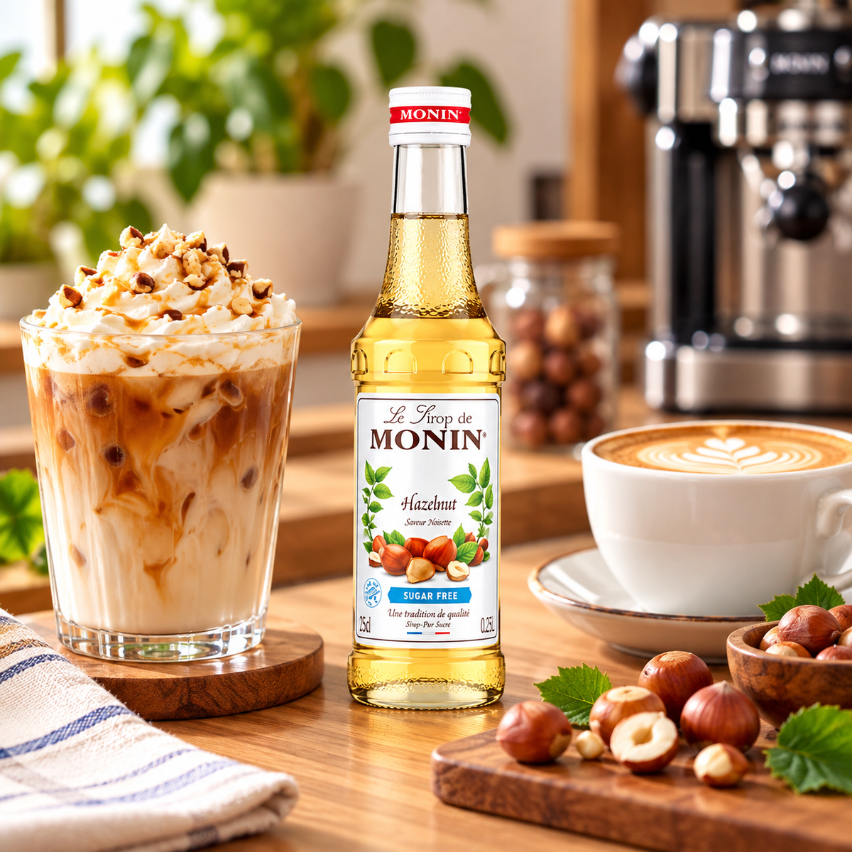 Monin Suger Free Hazelnut -250 ml