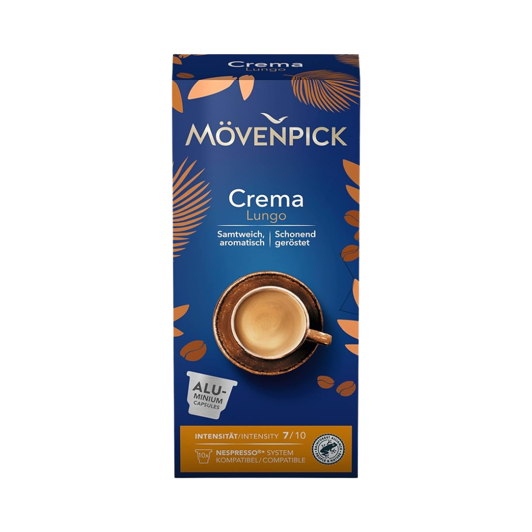 Movenpick Nespresso Compatible Crema Lungo- 10 Capsules