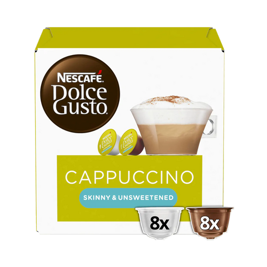 Nescafe Dolce Gusto Cappuccino Skinny & Unsweatened-16 Capsules/8 Cups