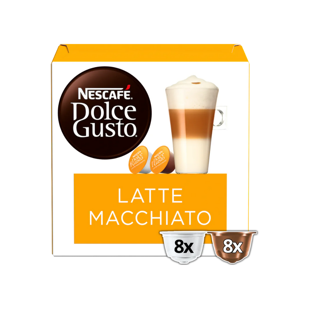 Nescafe Dolce Gusto Latte Macchiato -16 Capsules/8 Cups