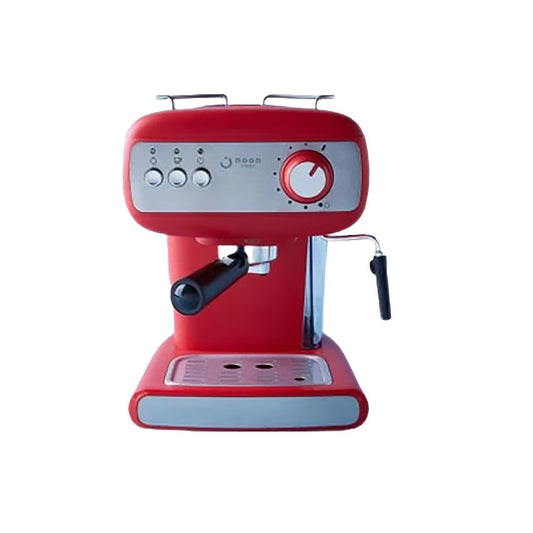 Noon Manual Espresso Coffee Machine - Red