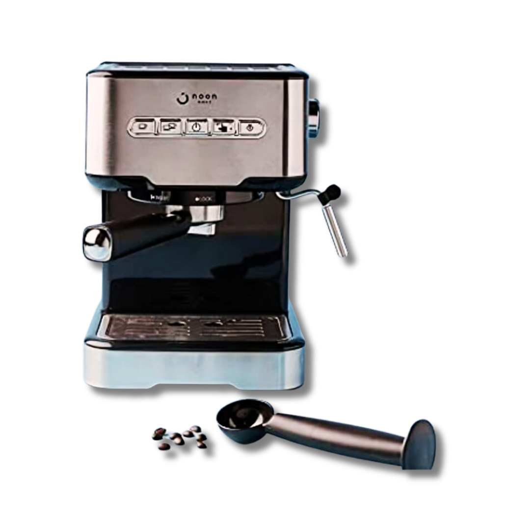 Noon Fully Automatic Espresso Coffee Machine - Black/Silver