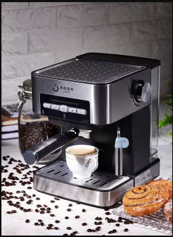 Noon Fully Automatic Espresso Coffee Machine - Black/Silver