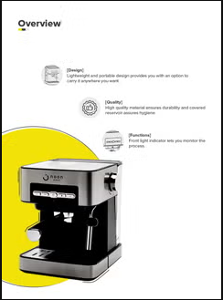 Machine Noon Noon Fully Automatic Espresso Coffee Machine - Black/Silver – The ...