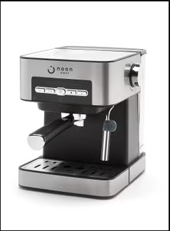 Noon Fully Automatic Espresso Coffee Machine - Black/Silver