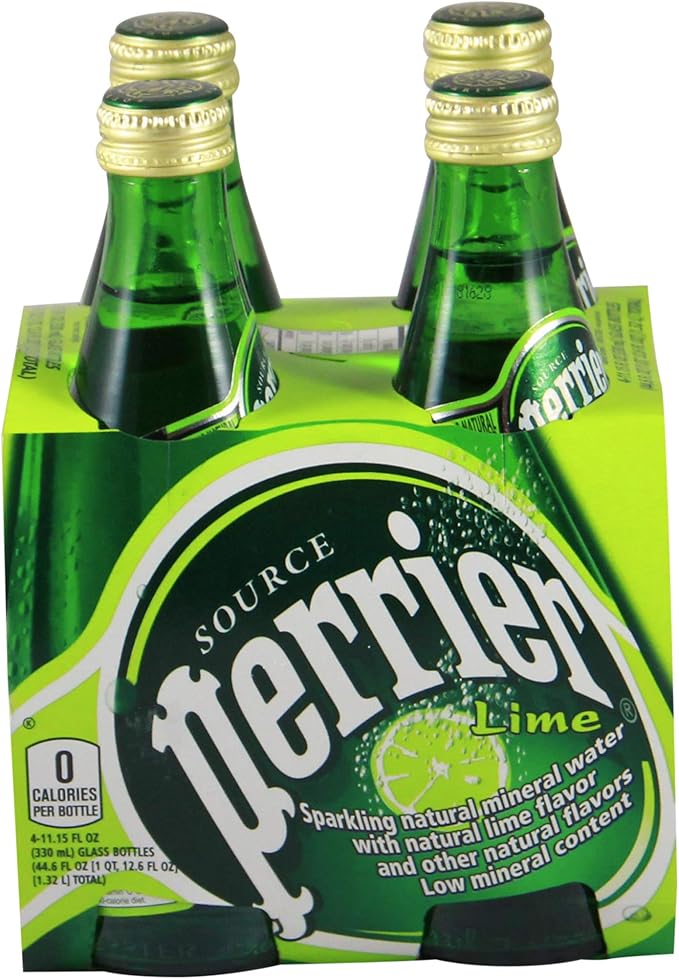 Perrier Sparkling Water Lime - 330 ml - Pack of 4