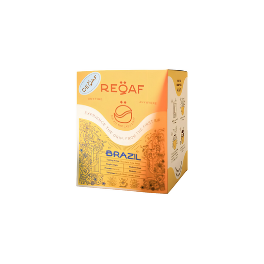 ReQaf Drip Coffee Bags Brazil DeQaf - Box of 10