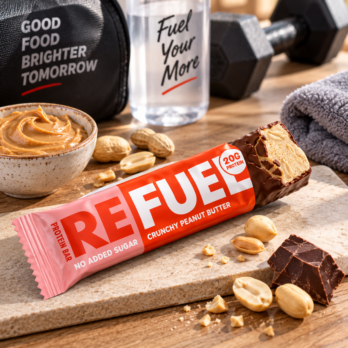 Refuel Protein Bar Crunchy Peanut Butter- 60 gm