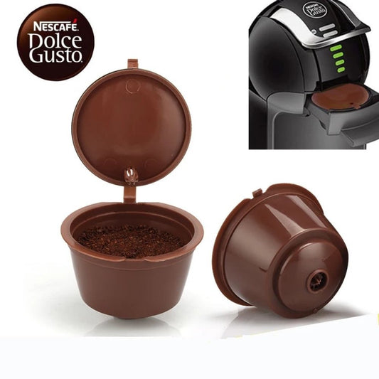 TMH Reusable Coffee Capsule for Dolce Gusto Machines - Brown