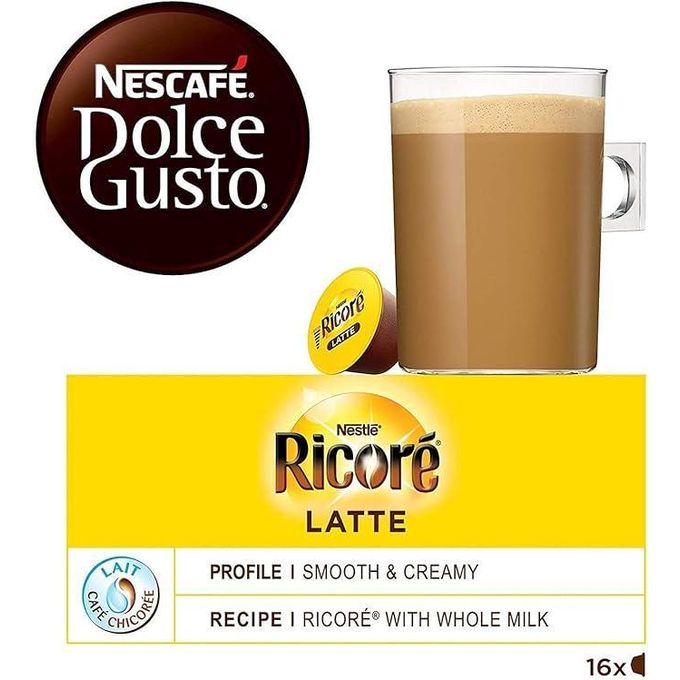 Nescafe Dolce Gusto Ricore Latte -16 Capsules - Default Title - Image 3 | Handmade in Egypt