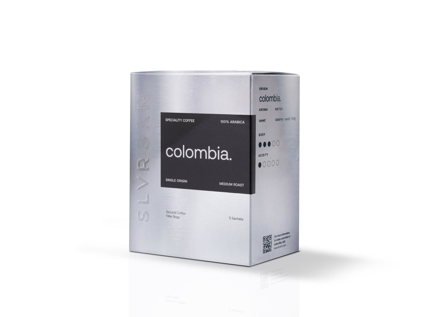 SLVRSKN - Colombia Espresso Blend - Filter Coffee - 5 Sachets