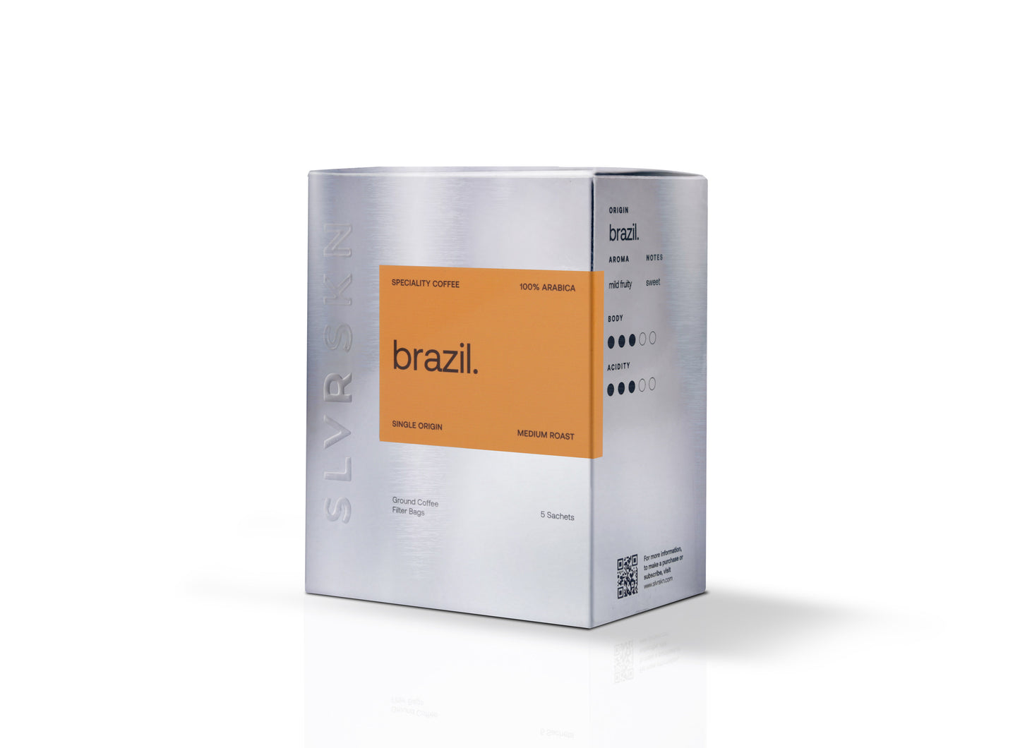 SLVRSKN - Brazil Espresso Blend - Filter Coffee - 5 Sachets