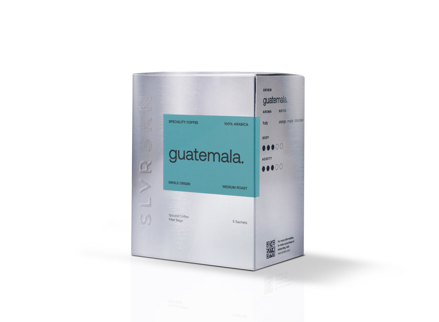 SLVRSKN - Guatemala Espresso Blend - Filter Coffee - 5 Sachets