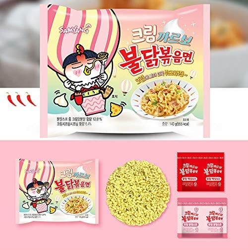 Samyang Hot Chicken Ramen Cream Carbonara Noodles 140g