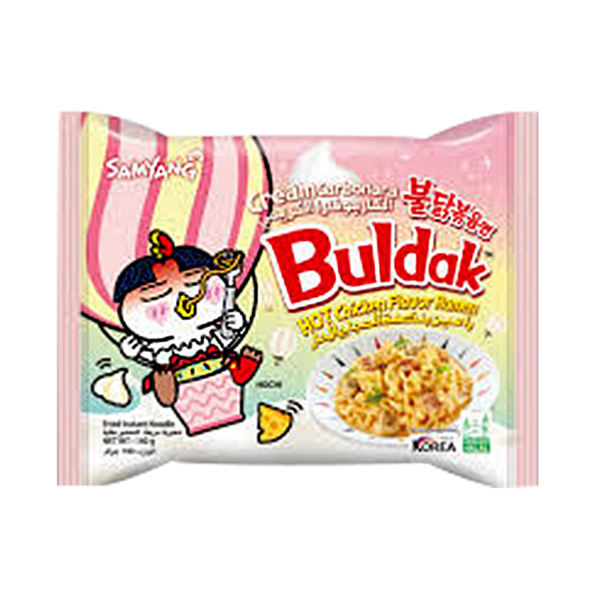 Samyang Hot Chicken Ramen Cream Carbonara Noodles 140g - Default Title - Image 1 | Handmade in Egypt