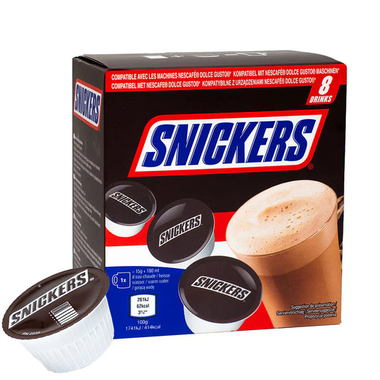 Snickers Dolce Gusto Compatible Hot Chocolate -8 Pods