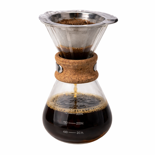 TMH Pour Over Coffee Maker with Reusable Stainless Steel Filter – 400 ml