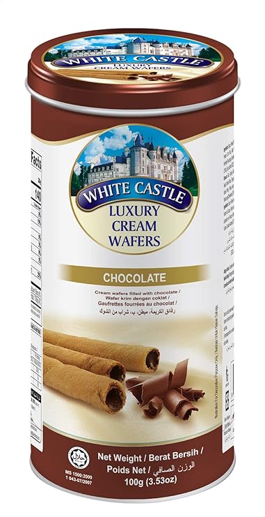 White Castle Luxury Wafer Rolls - Chocolate - 100 gm