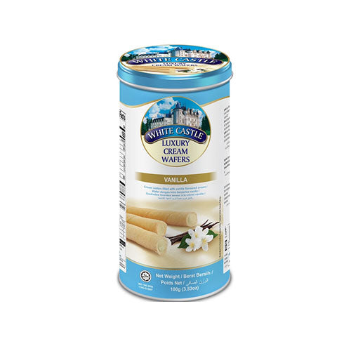 White Castle Luxury Wafer Rolls - Vanilla - 100 gm