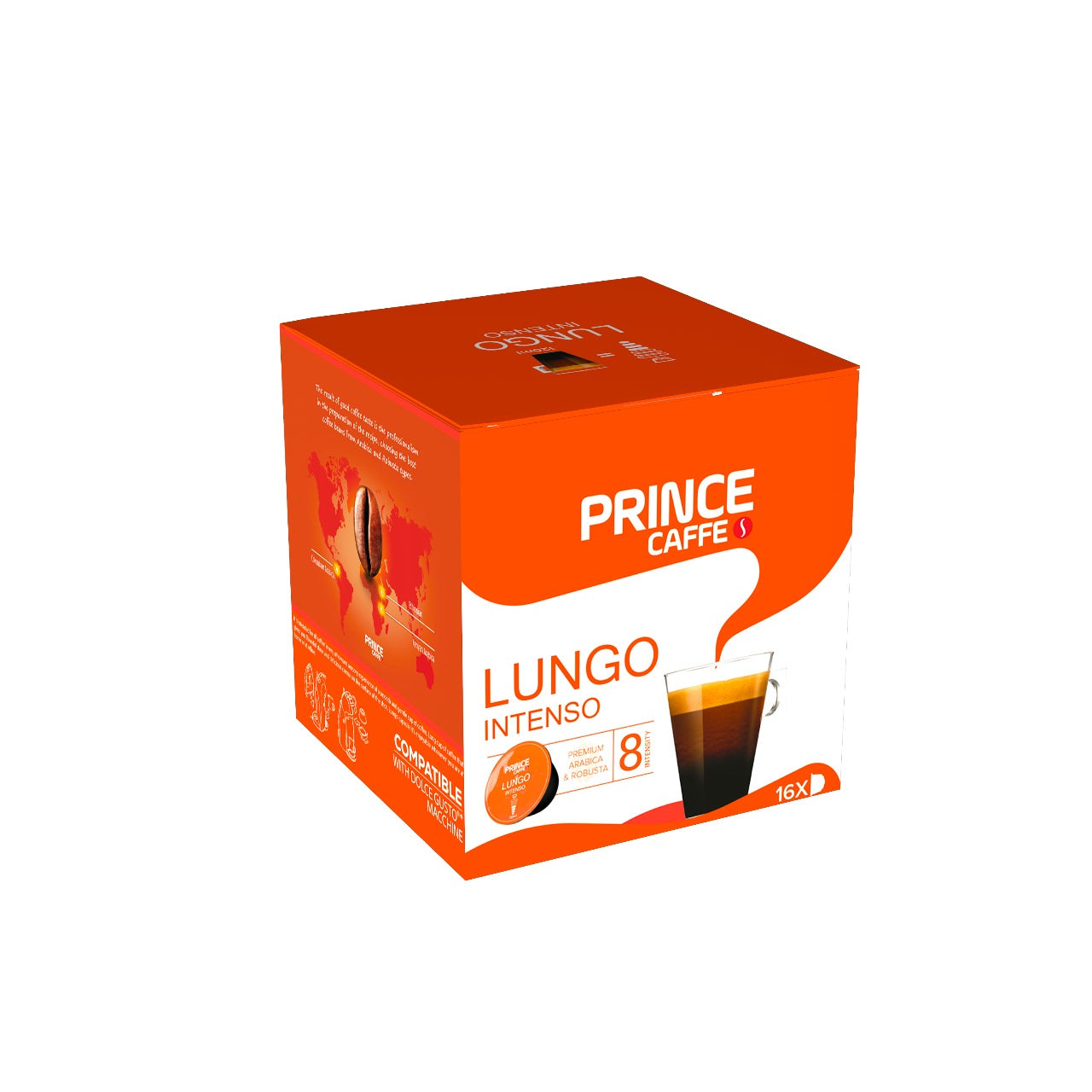 Prince Caffe Dolce Gusto Lungo Intenso -16 Capsules