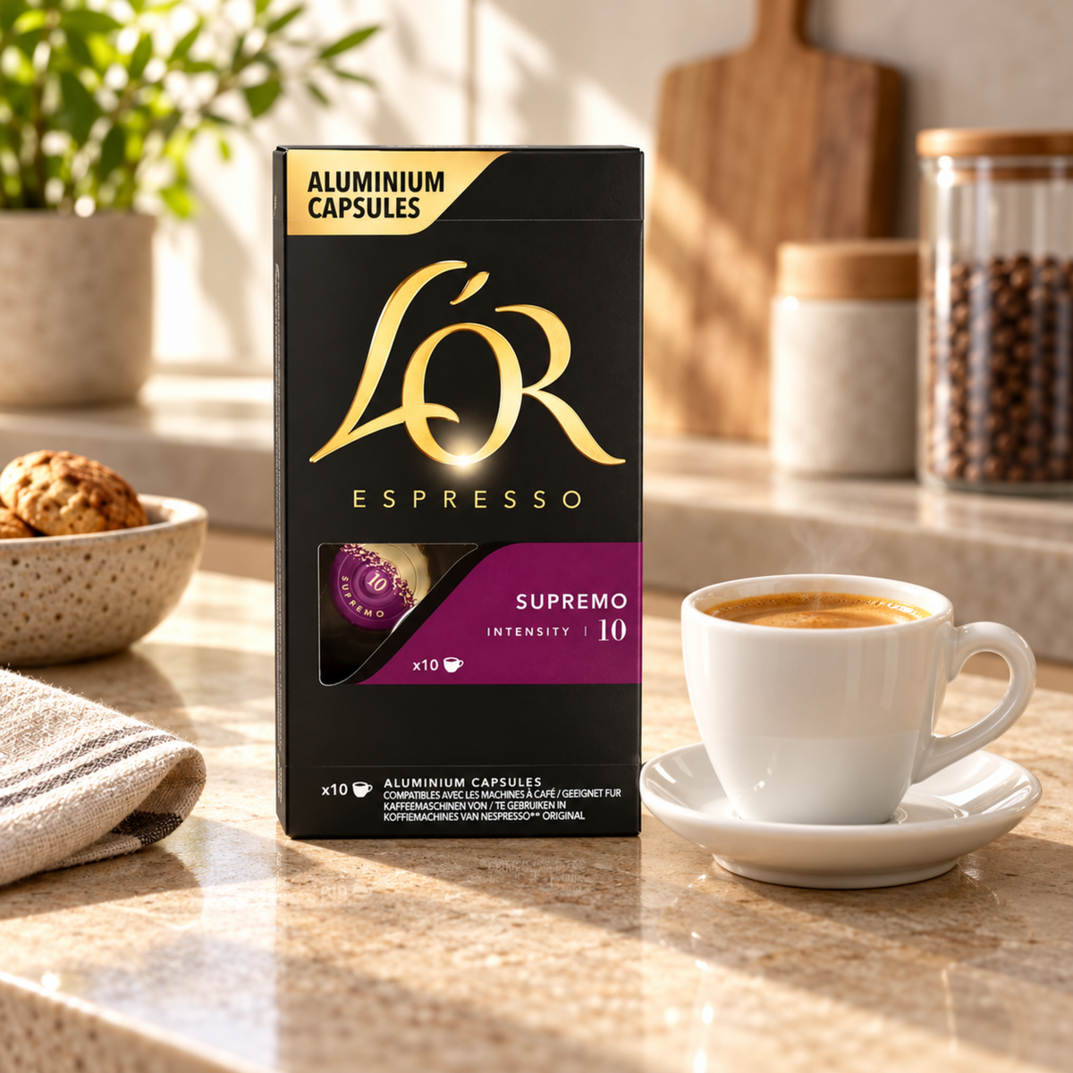L'OR Aluminium Capsules Espresso Supremo - 10 Capsules