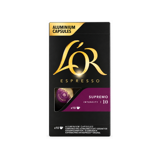 L'OR Aluminium Capsules Espresso Supremo - 10 Capsules